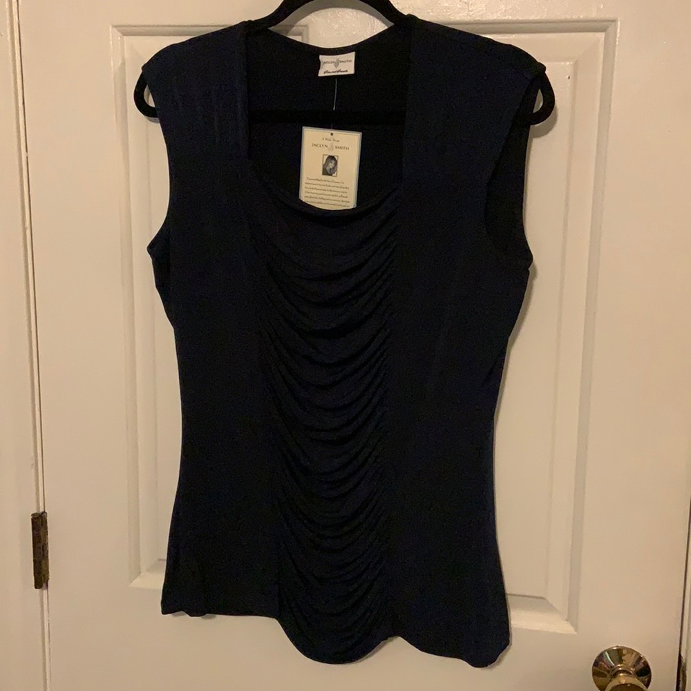 NWT Jaclyn Smith Ruffle Top - Picture 2 of 5